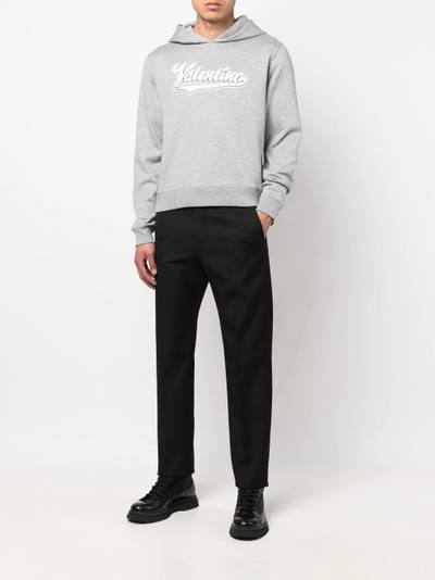 Valentino embroidered logo patch hoodie outlook