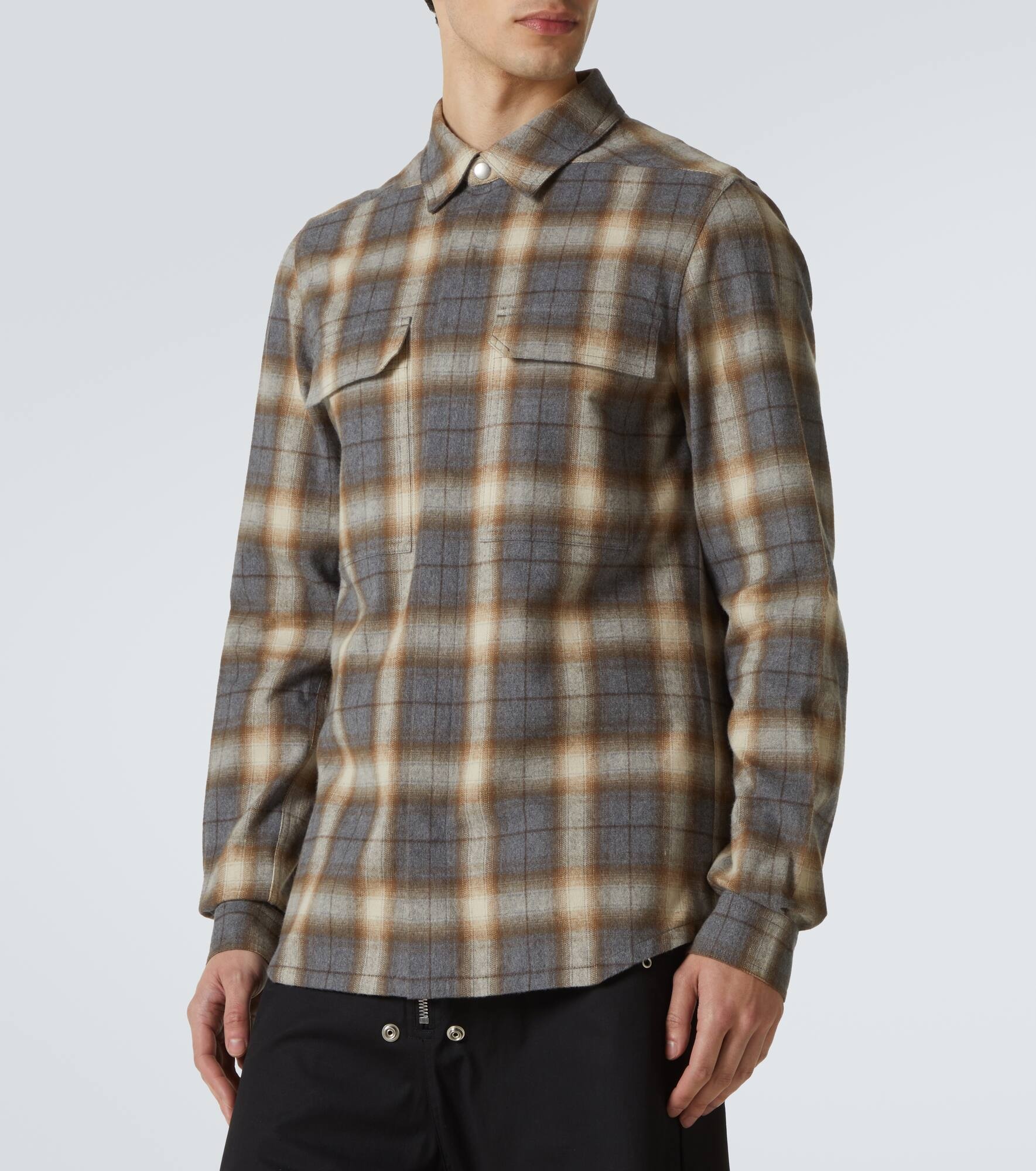 Plaid cotton shirt - 3