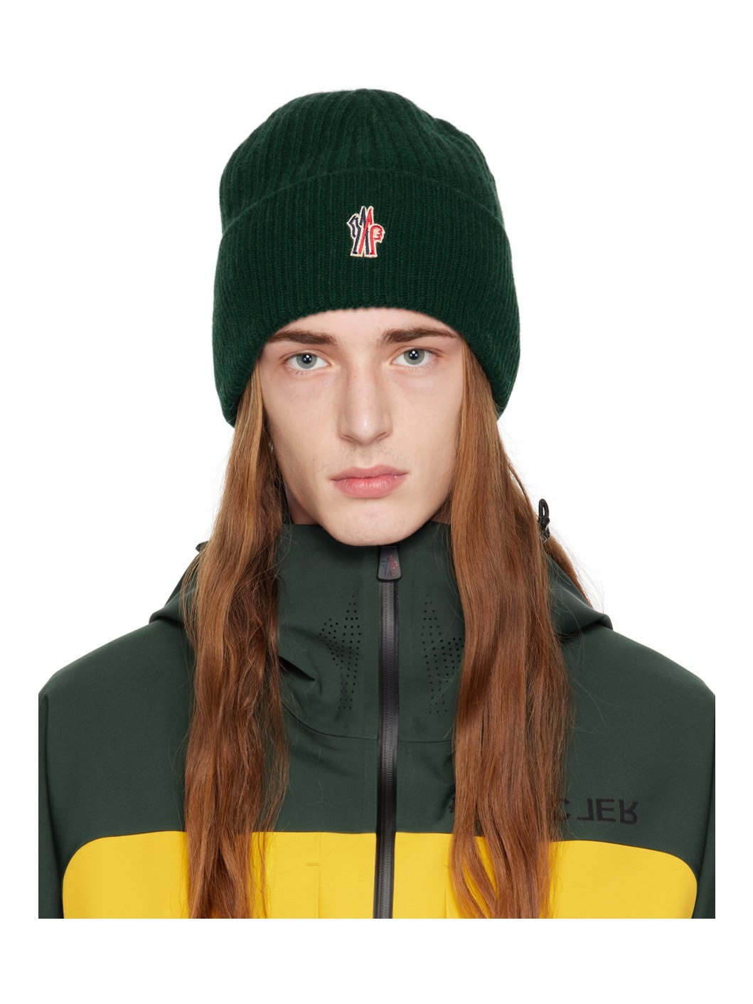 Green Cashmere Beanie - 1