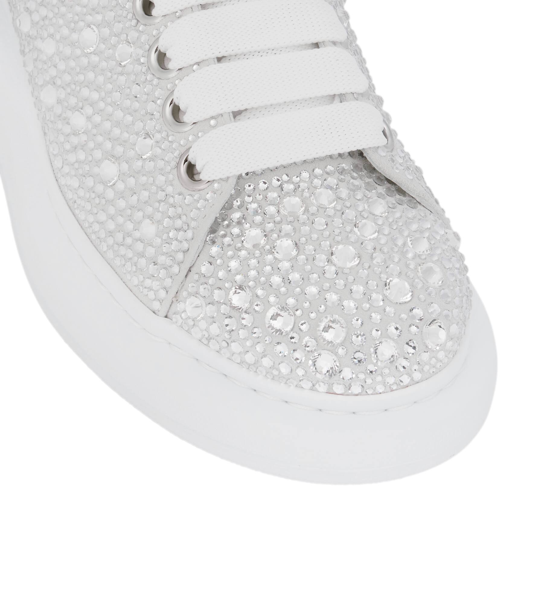 Embellished leather sneakers - 6