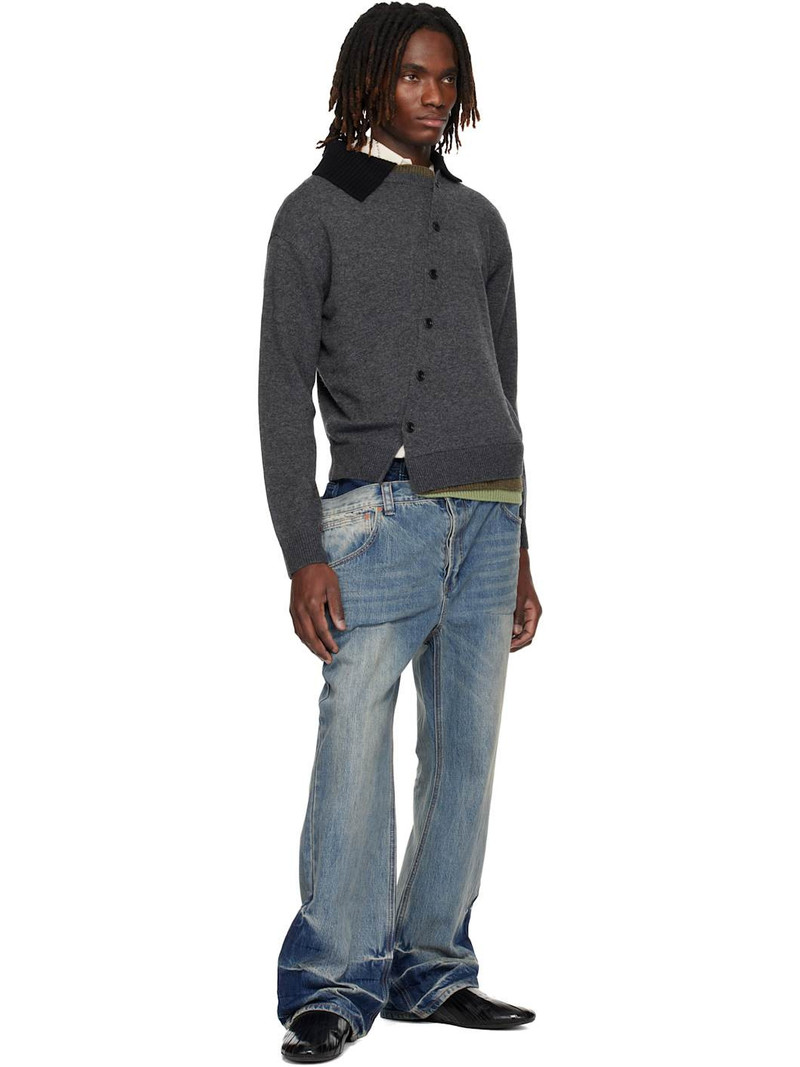 Andersson Bell Gray Layered Collar Cardigan outlook