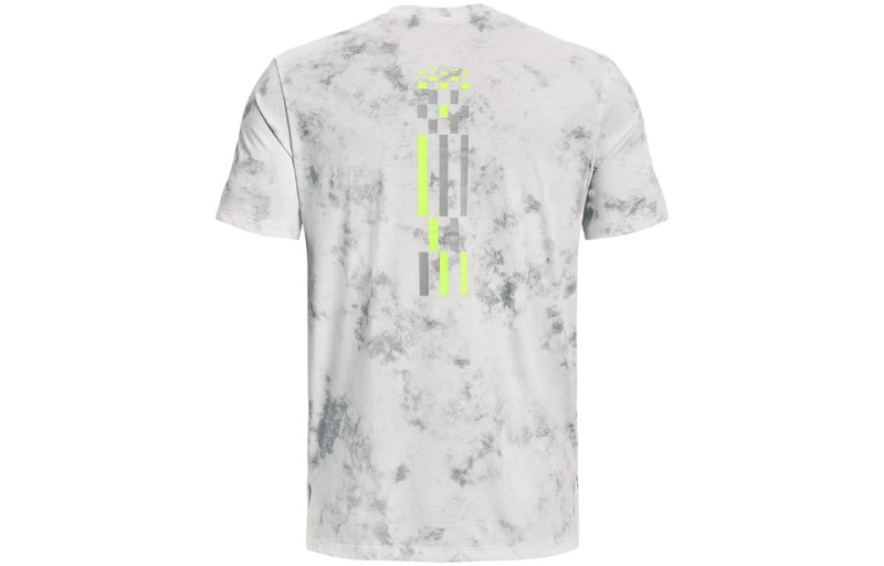 Under Armour Under Armour Run Anywhere T-Shirt 'Grey Lime' 1376500-006 outlook