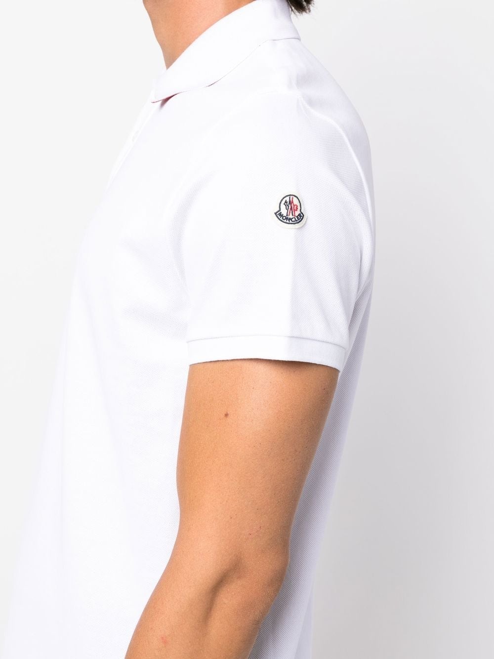 logo-patch polo shirt - 5