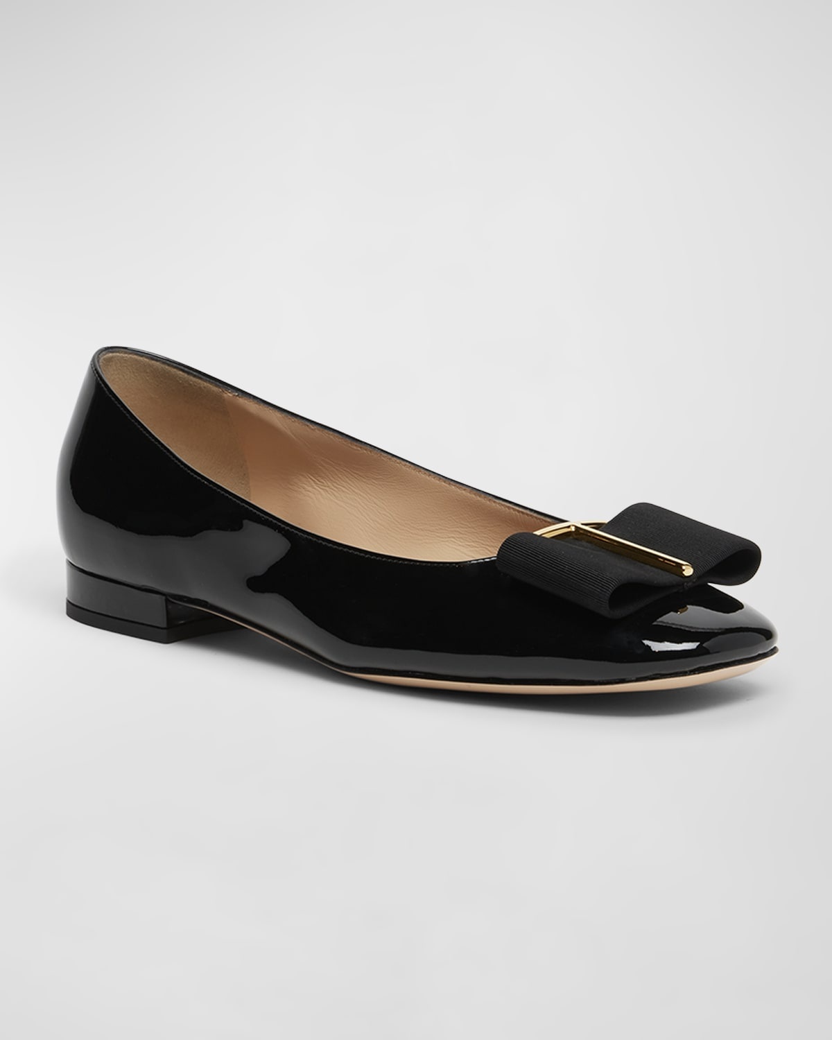 Patent Bow Ballerina Flats - 3