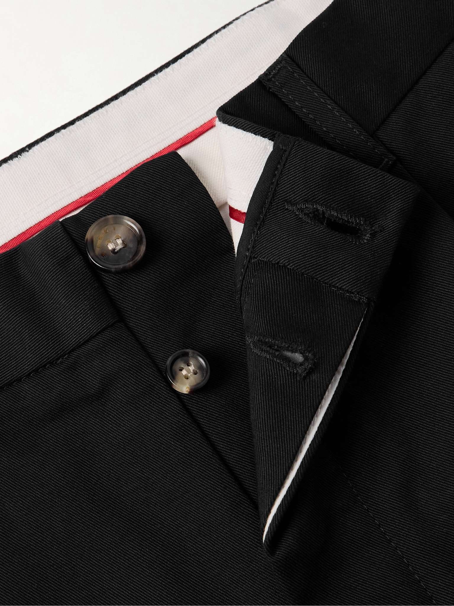 Straight-Leg Pleated Cotton-Gabardine Trousers - 6