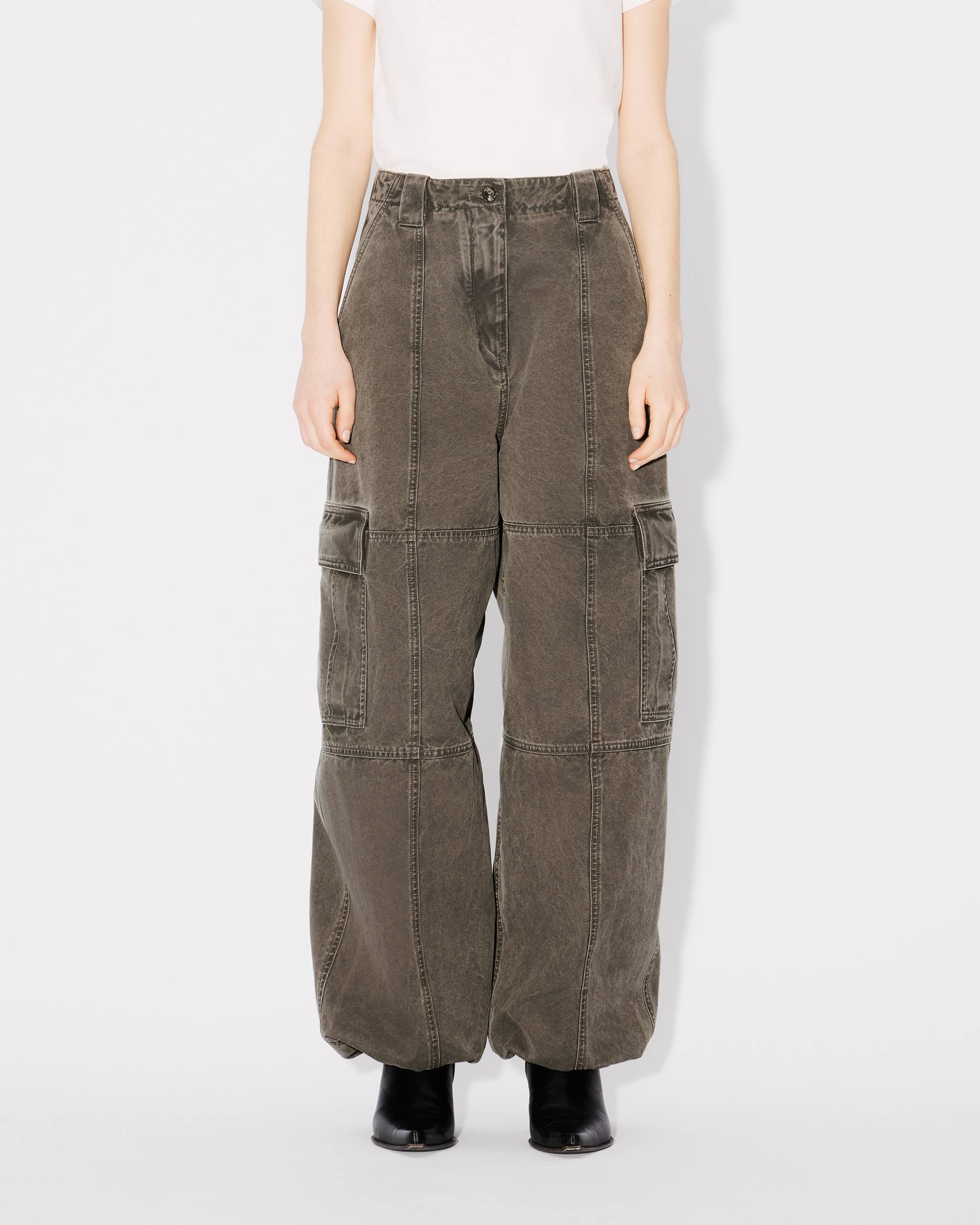 Cargo pants in cotton canvas - 4