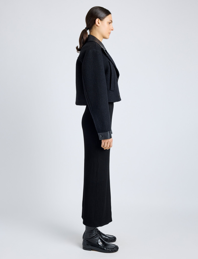 Reyes Jacket in Boiled Wool Jersey 4