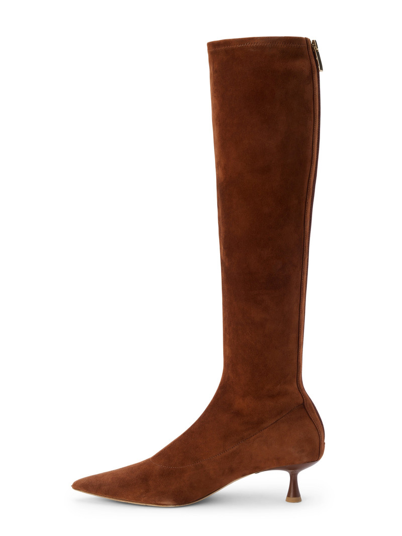 L'AGENCE Emilie Suede Kitten Heel Boot outlook