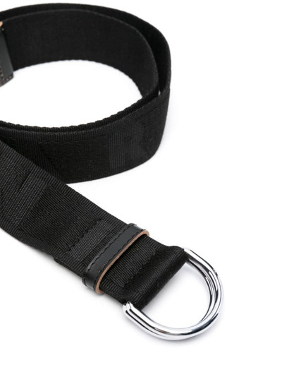 Marni logo-jacquard D-ring buckle belt outlook