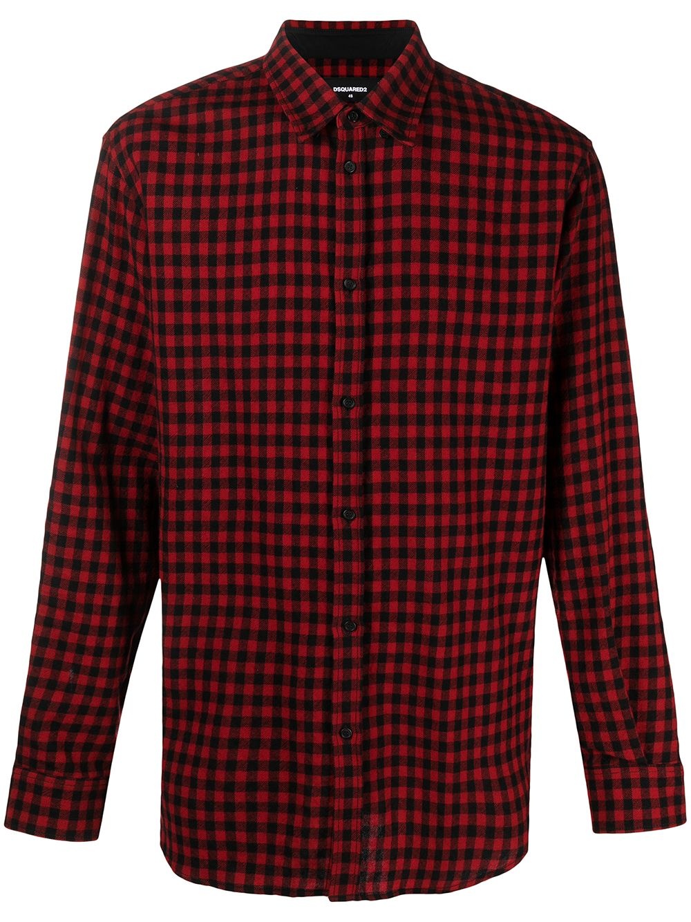 checked long-sleeve shirt - 1