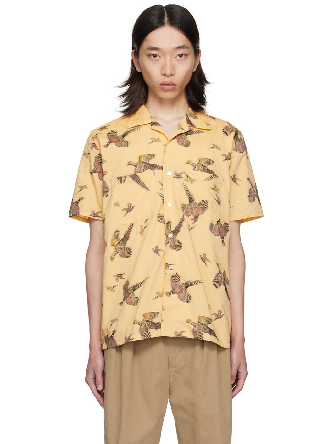 Yellow Jacquard Shirt - 1