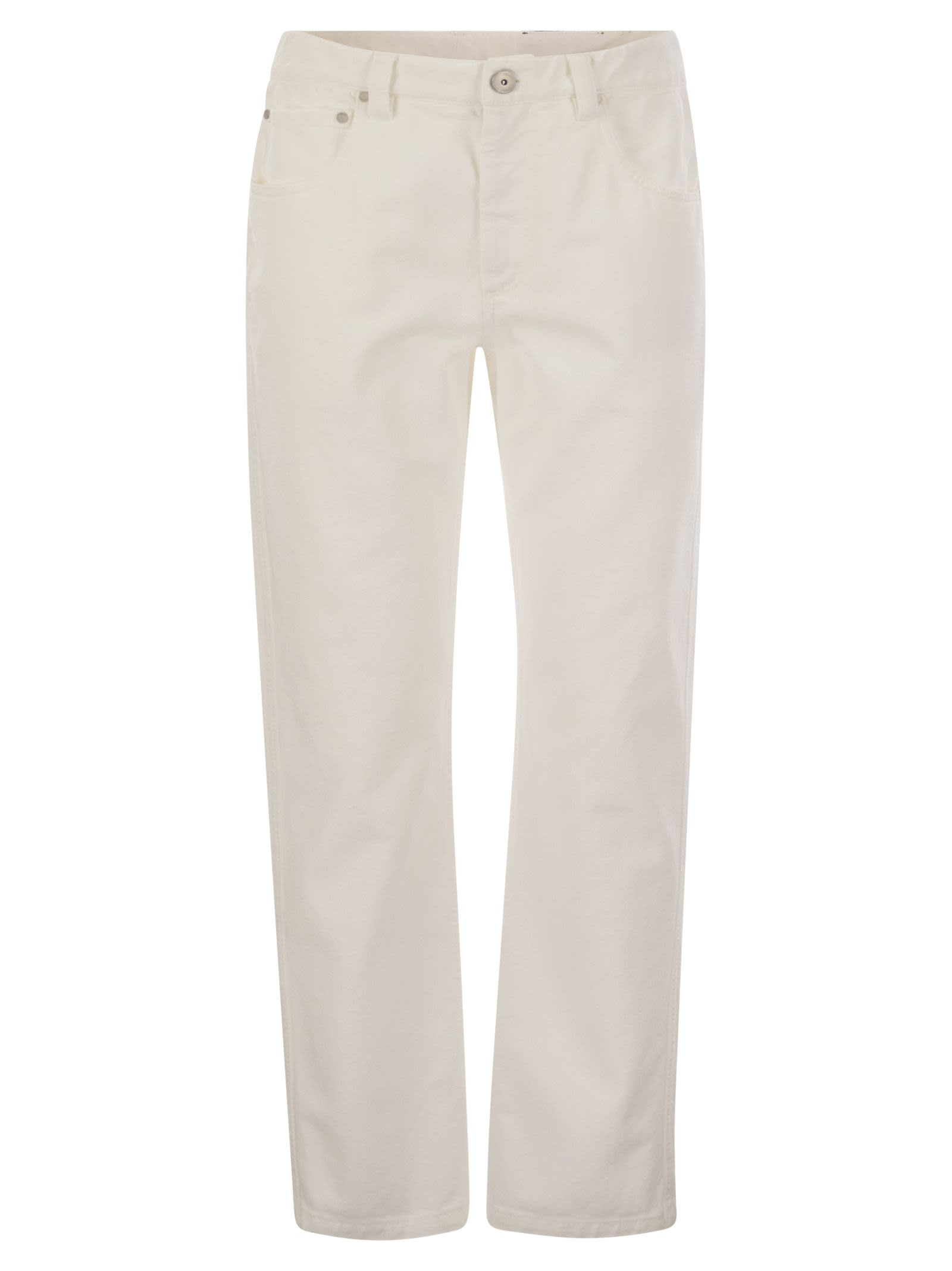 Brunello Cucinelli Women Cotton 5-Pocket Trousers - 1