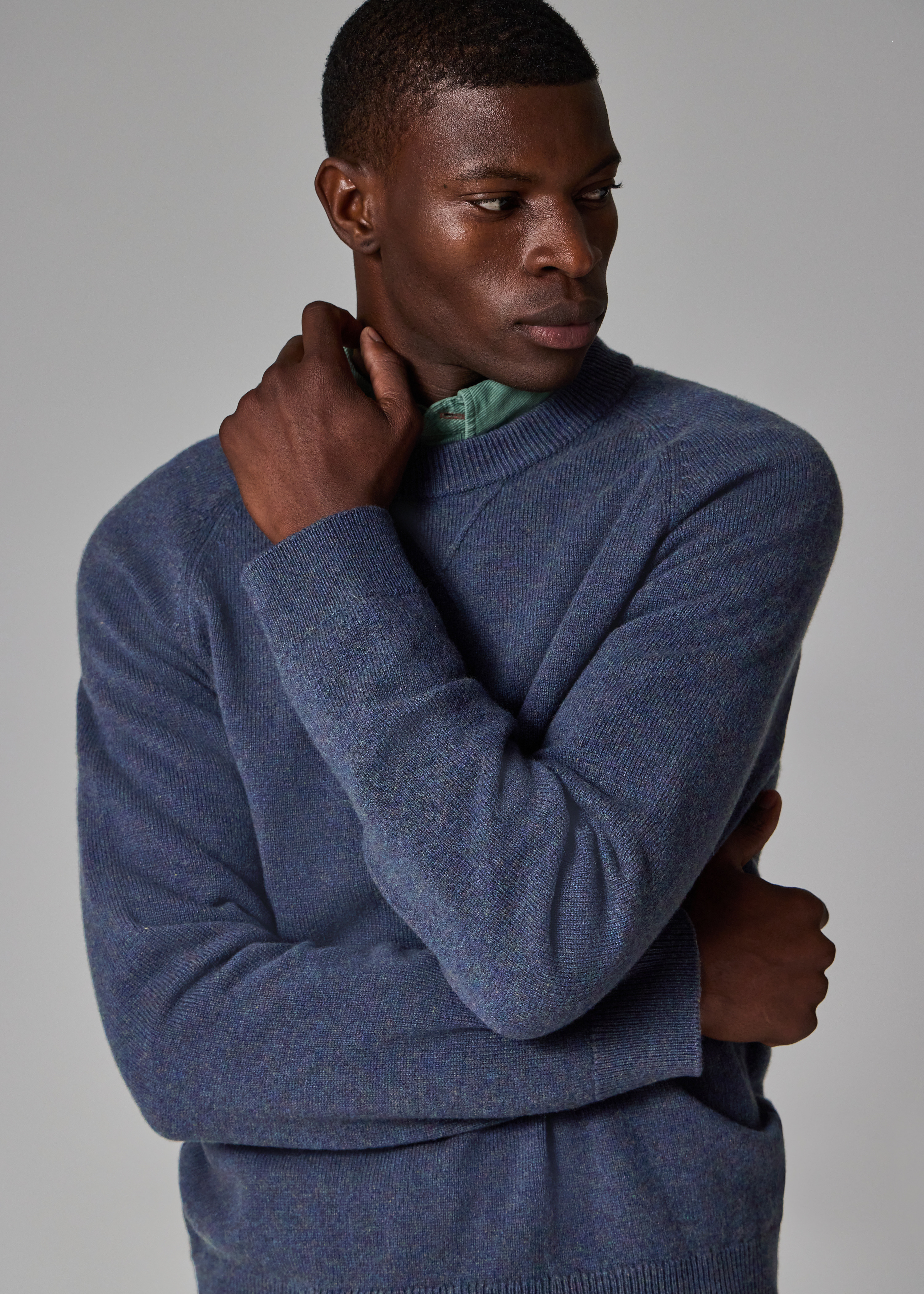 Indigo Merino Wool Sweater - 5