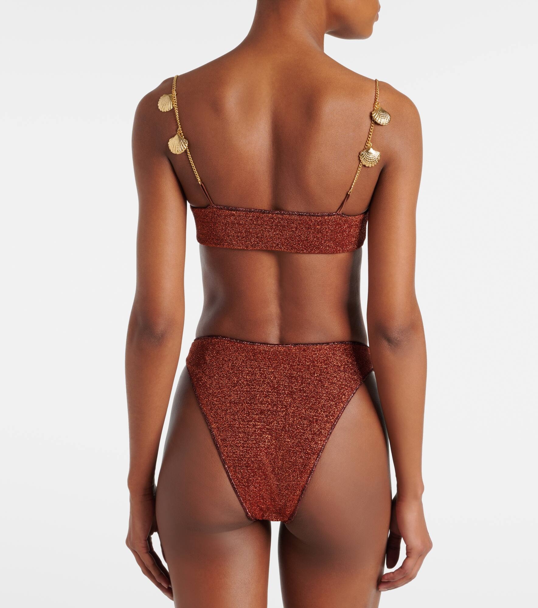 Lumière Shells embellished bikini - 3