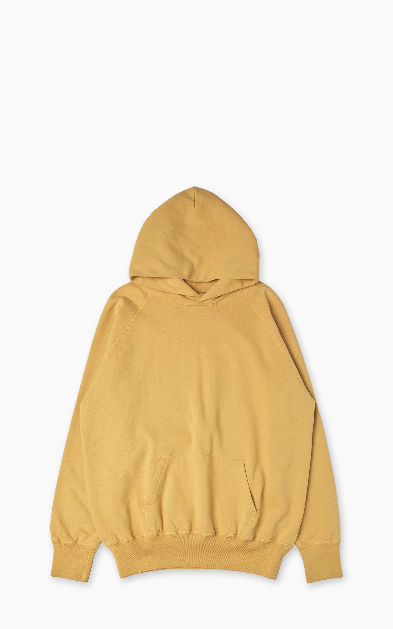 WAREHOUSE & CO. LOT 462 PLAIN HOODED SWEATSHIRT MUSTARD - 1