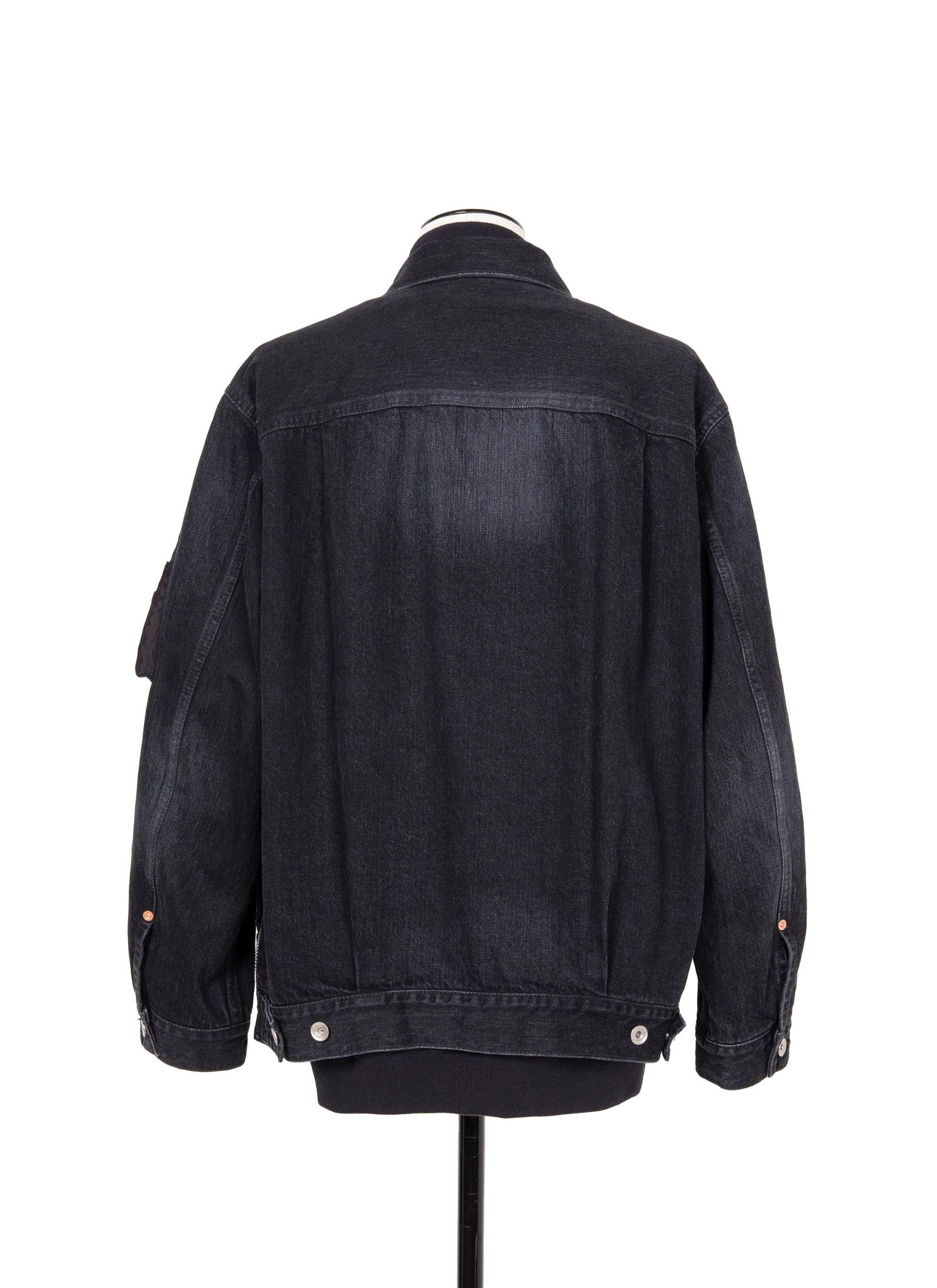 Denim x Nylon Twill Jacket - 4