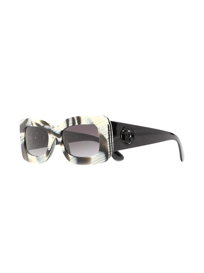 Burberry monogram-motif rectangular-frame sunglasses outlook