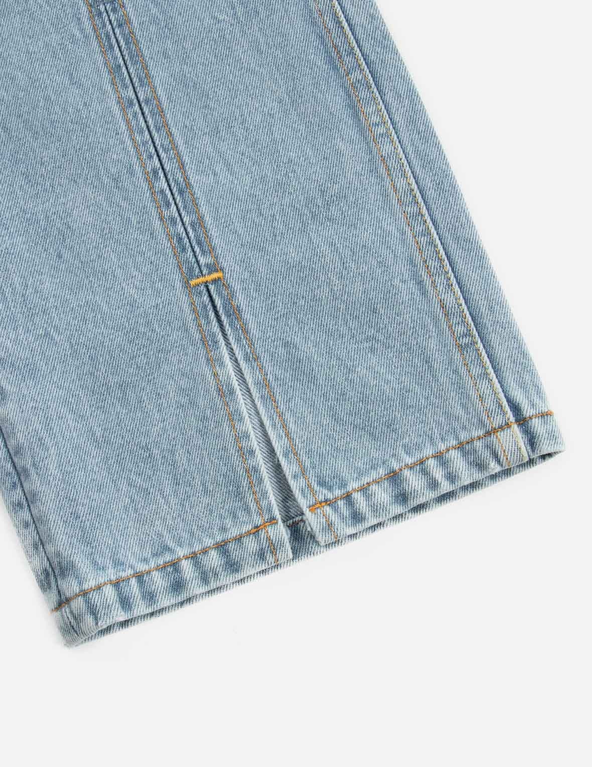 CRYSTAL EMBELLISHED AND SEAGULL HOLLOW-OUT FASHION FIT DENIM JEANS - 10