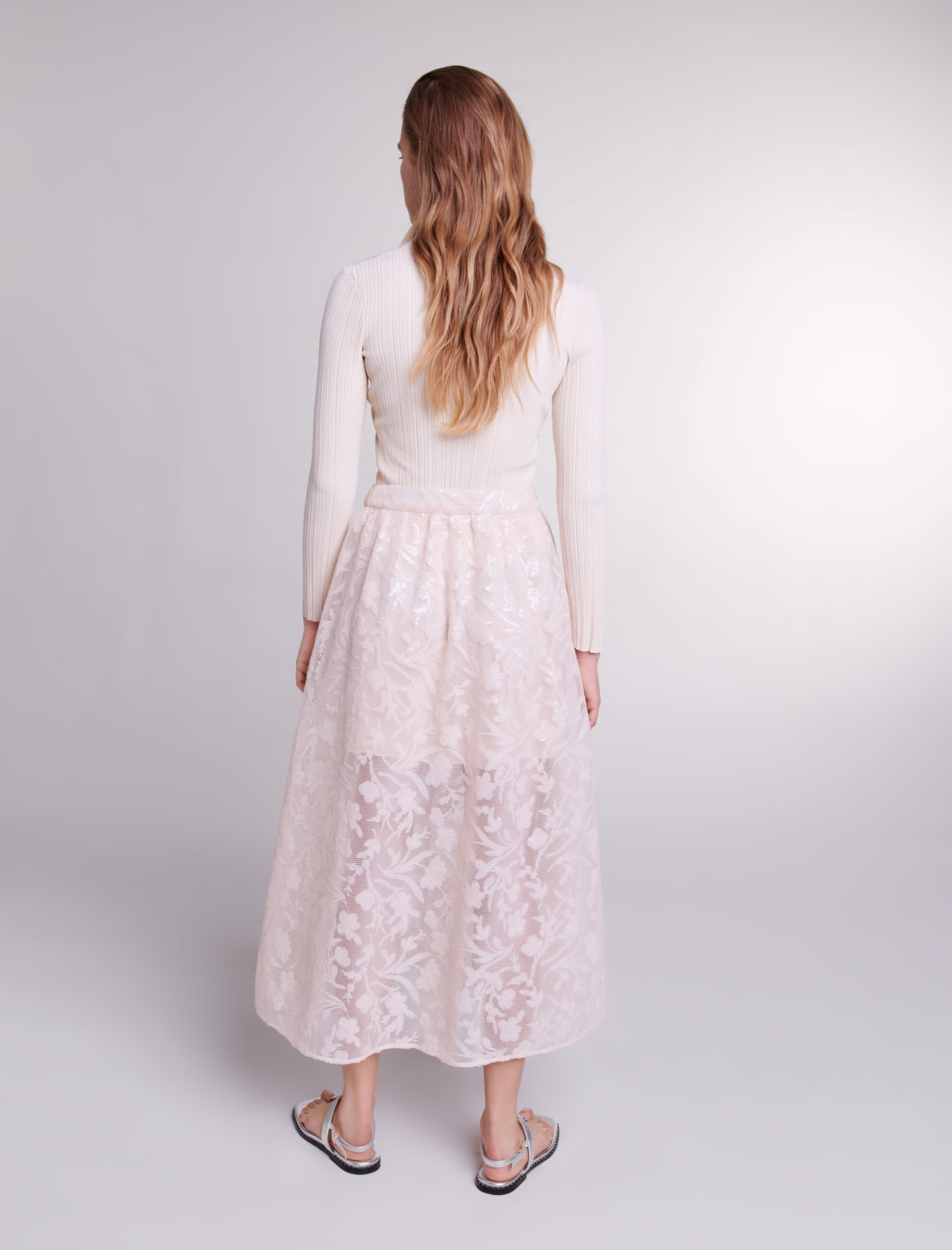 Sequin maxi skirt - 5