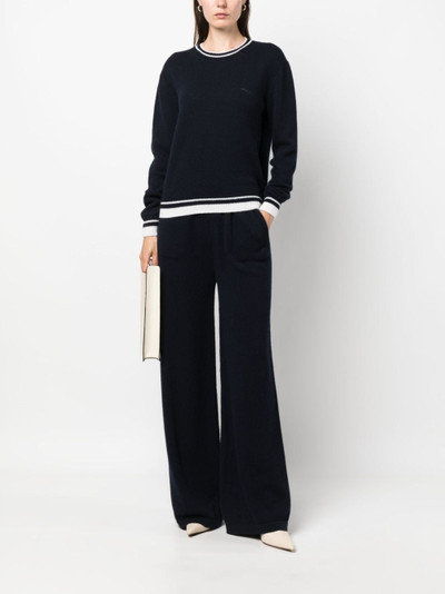 MSGM striped crew-neck jumper outlook