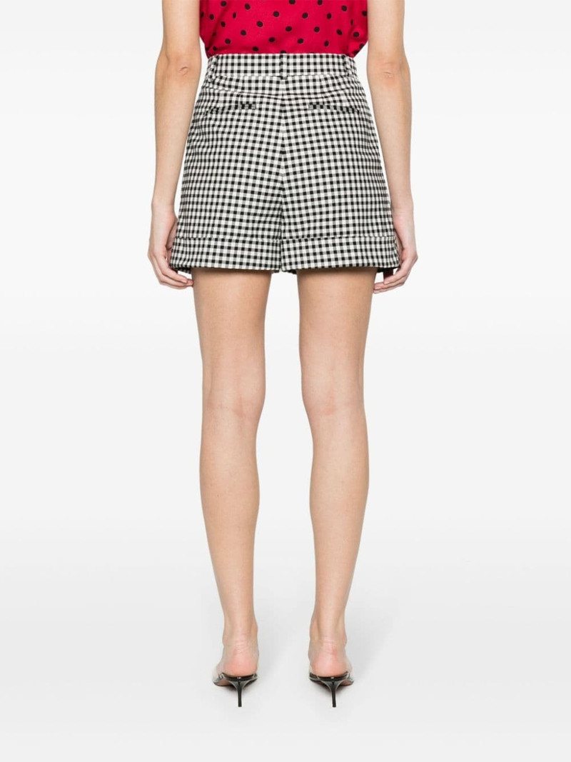gingham-check tailored shorts 4