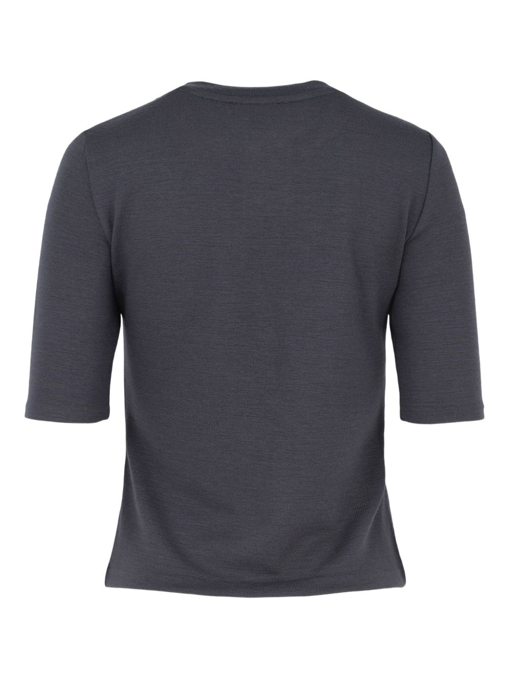 fine-ribbed T-shirt - 2