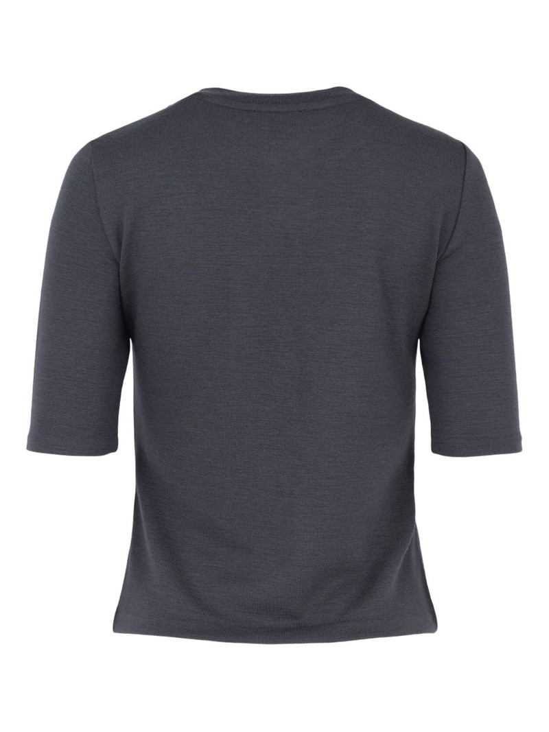 Vince fine-ribbed T-shirt outlook
