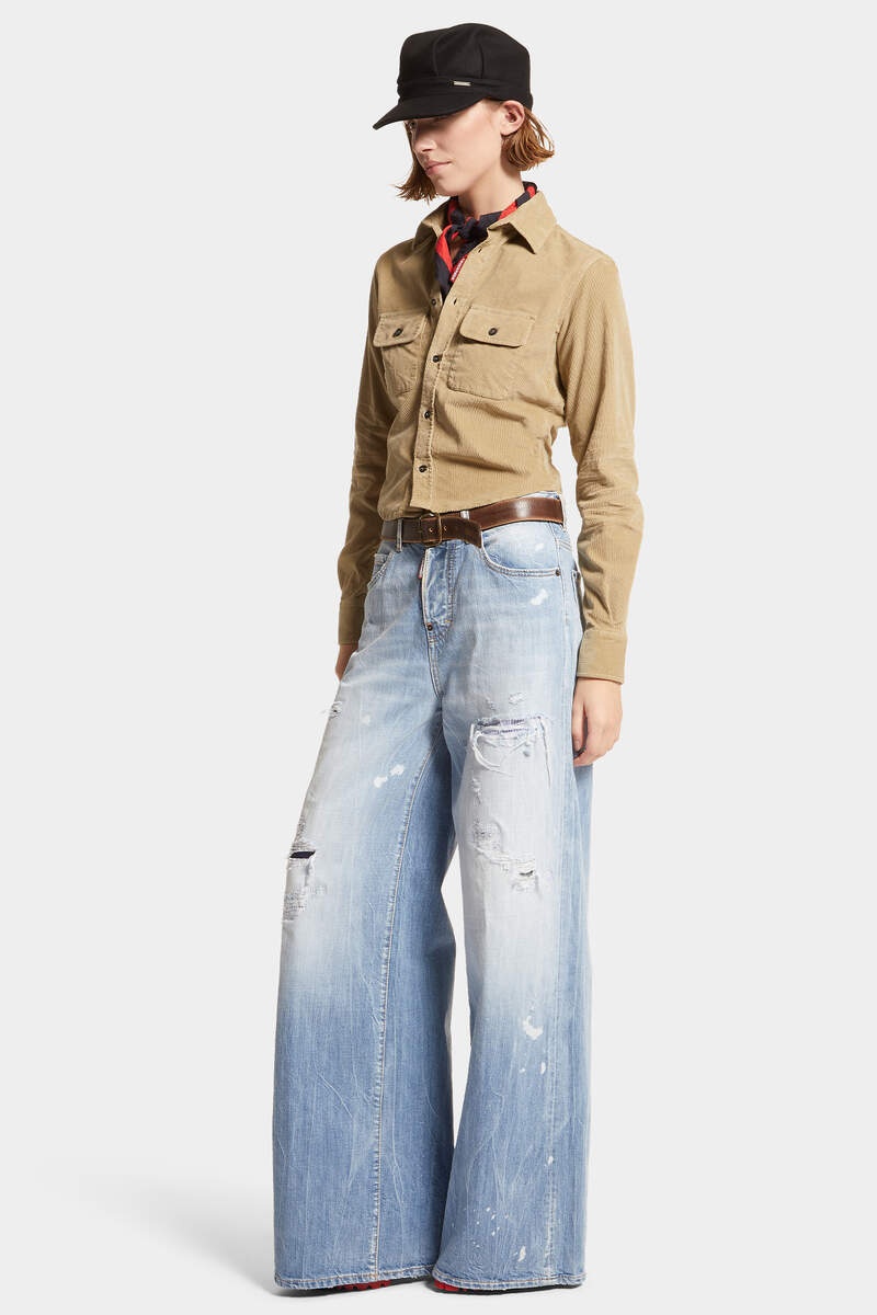 LIGHT BLEACH WASH TRAVELLER JEANS - 3