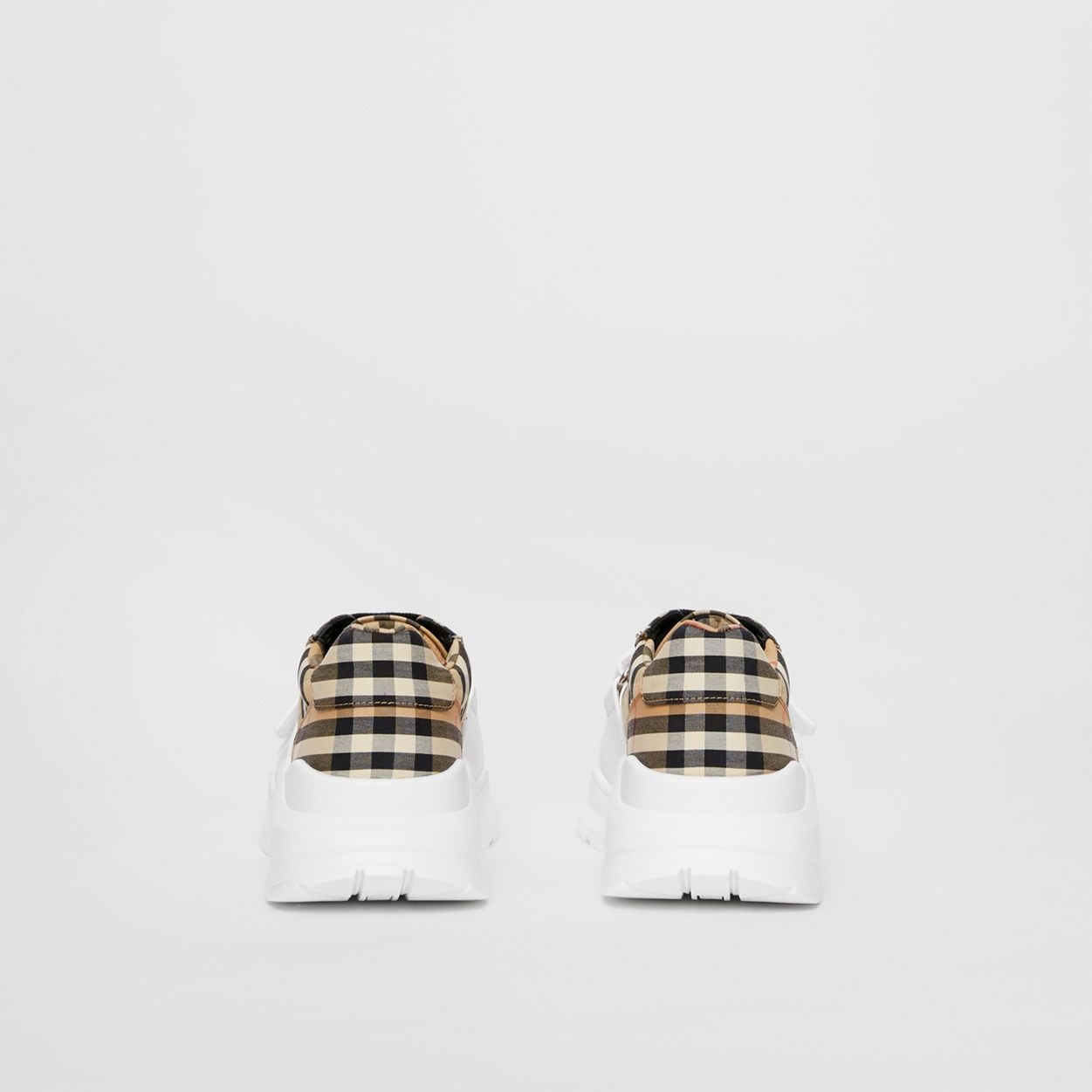 Vintage Check Cotton Sneakers - 6