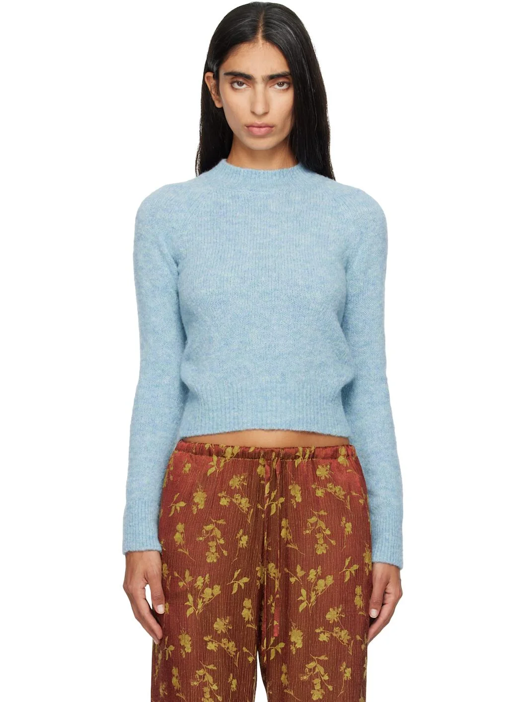 Blue Alpaca Sweater - 1