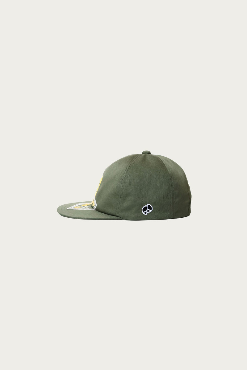 Kapital Chino Baseball Cap (PECKISH RAINBOWY) - Khaki outlook