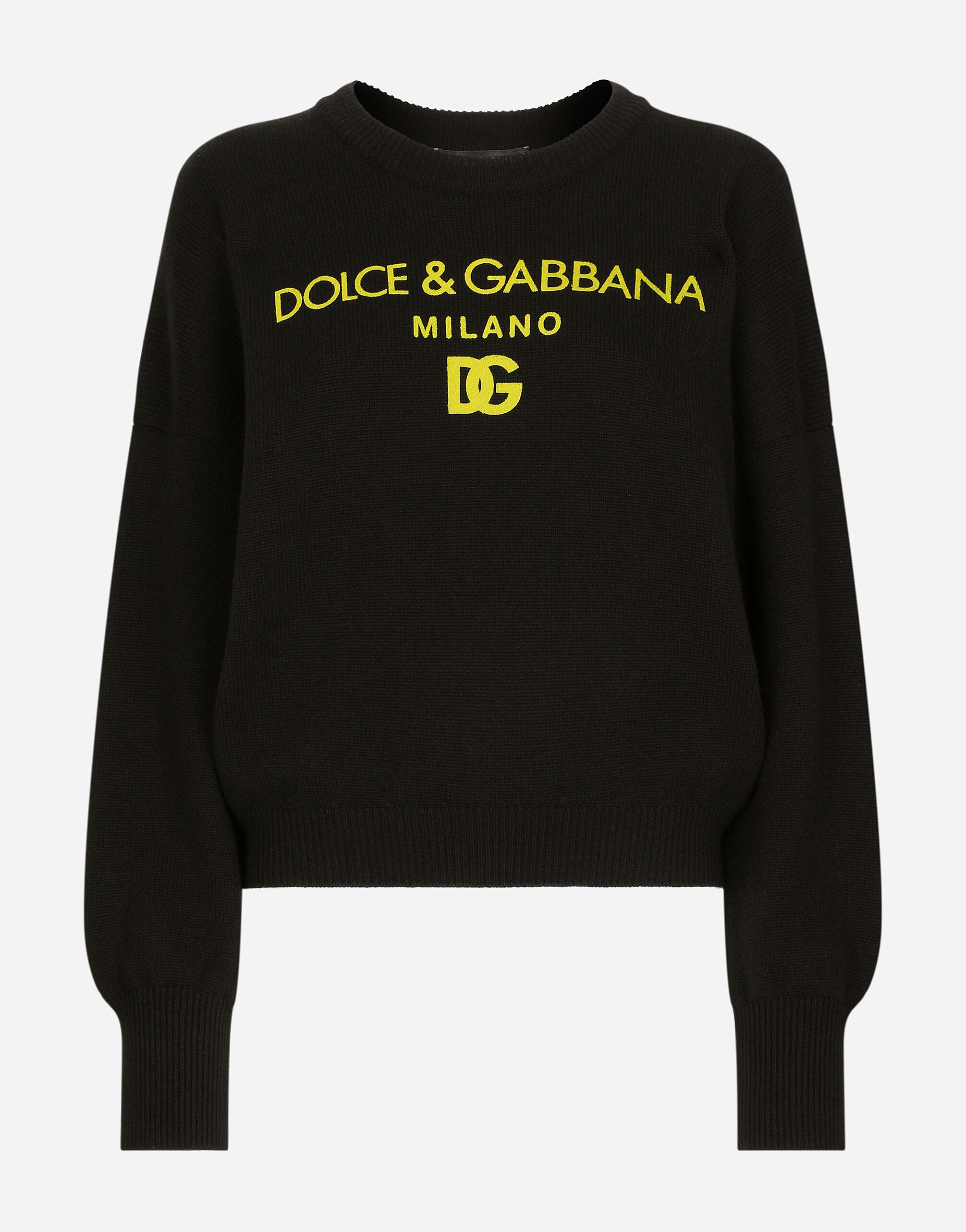 Cashmere sweater with Dolce&Gabbana logo - 1