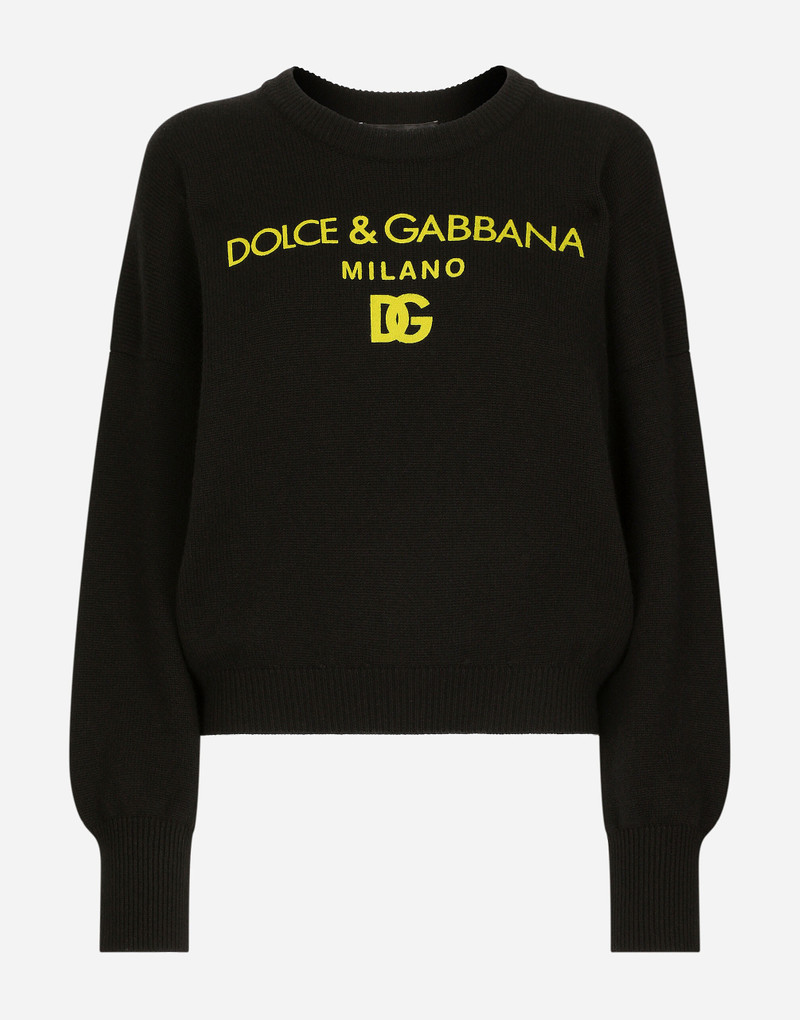 Dolce&Gabbana 로고를 가진 Cashmere 스웨터 1