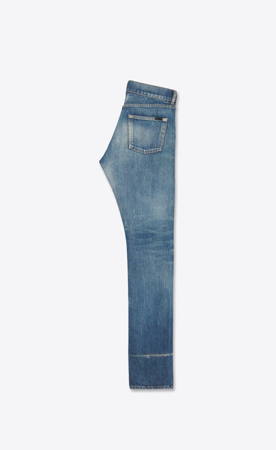 SAINT LAURENT straight-fit jeans in dirty winter blue denim outlook