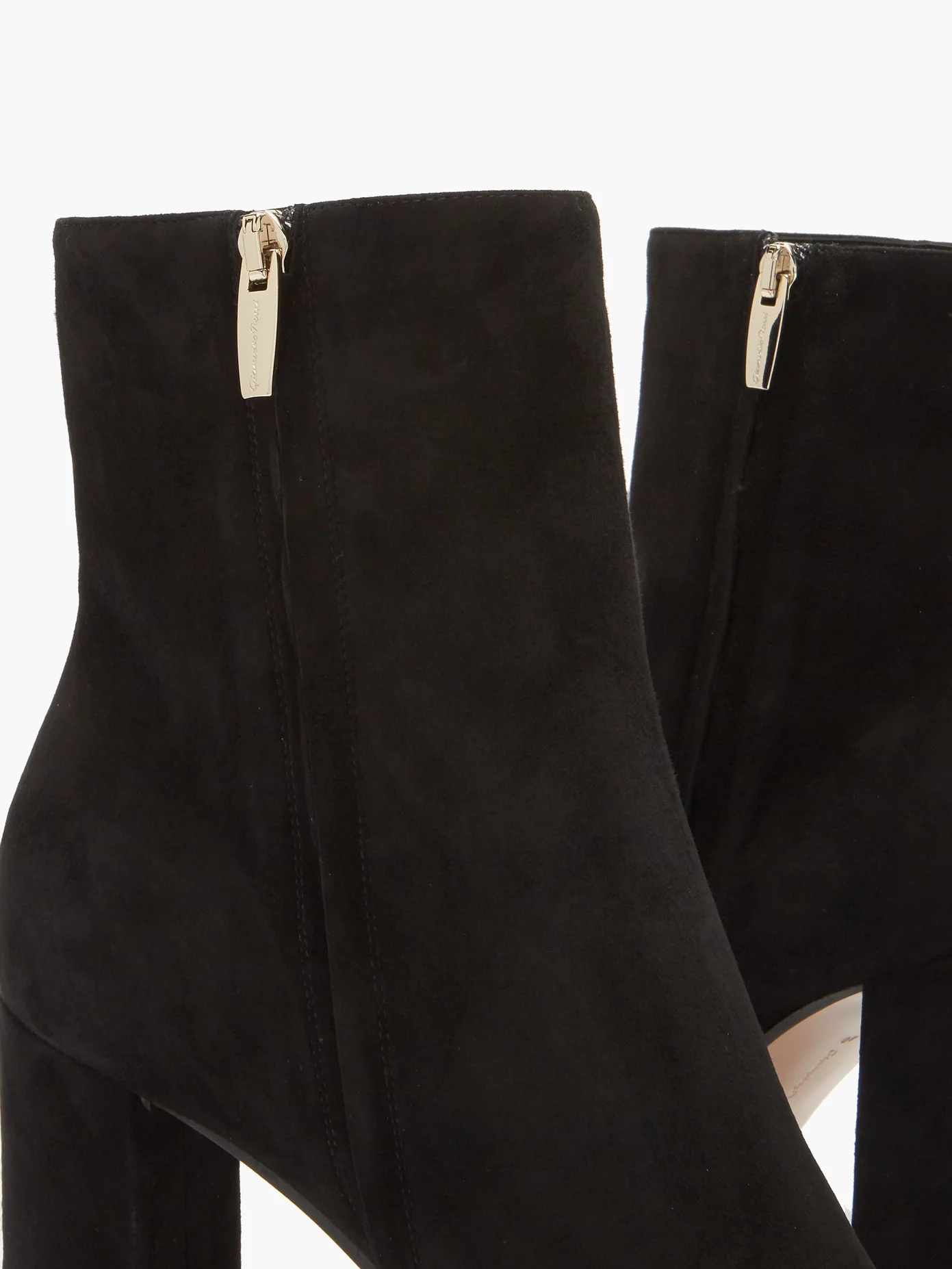 Square-toe 85 suede ankle boots - 6