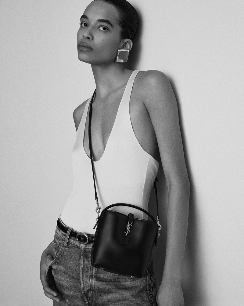 SAINT LAURENT LE 37 MINI IN SHEARLING outlook