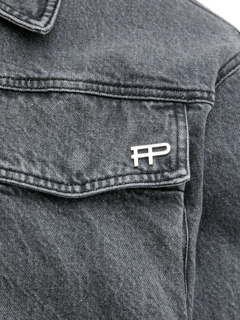 logo-detail shirt jacket 6