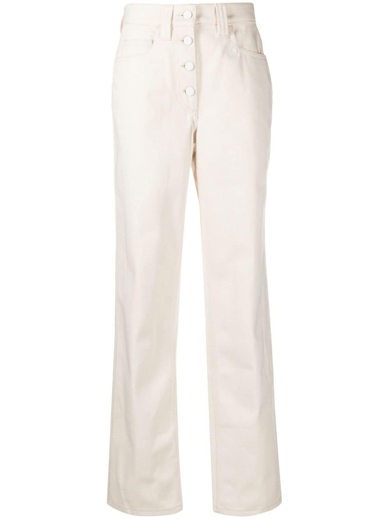 button-fly flared jeans 1
