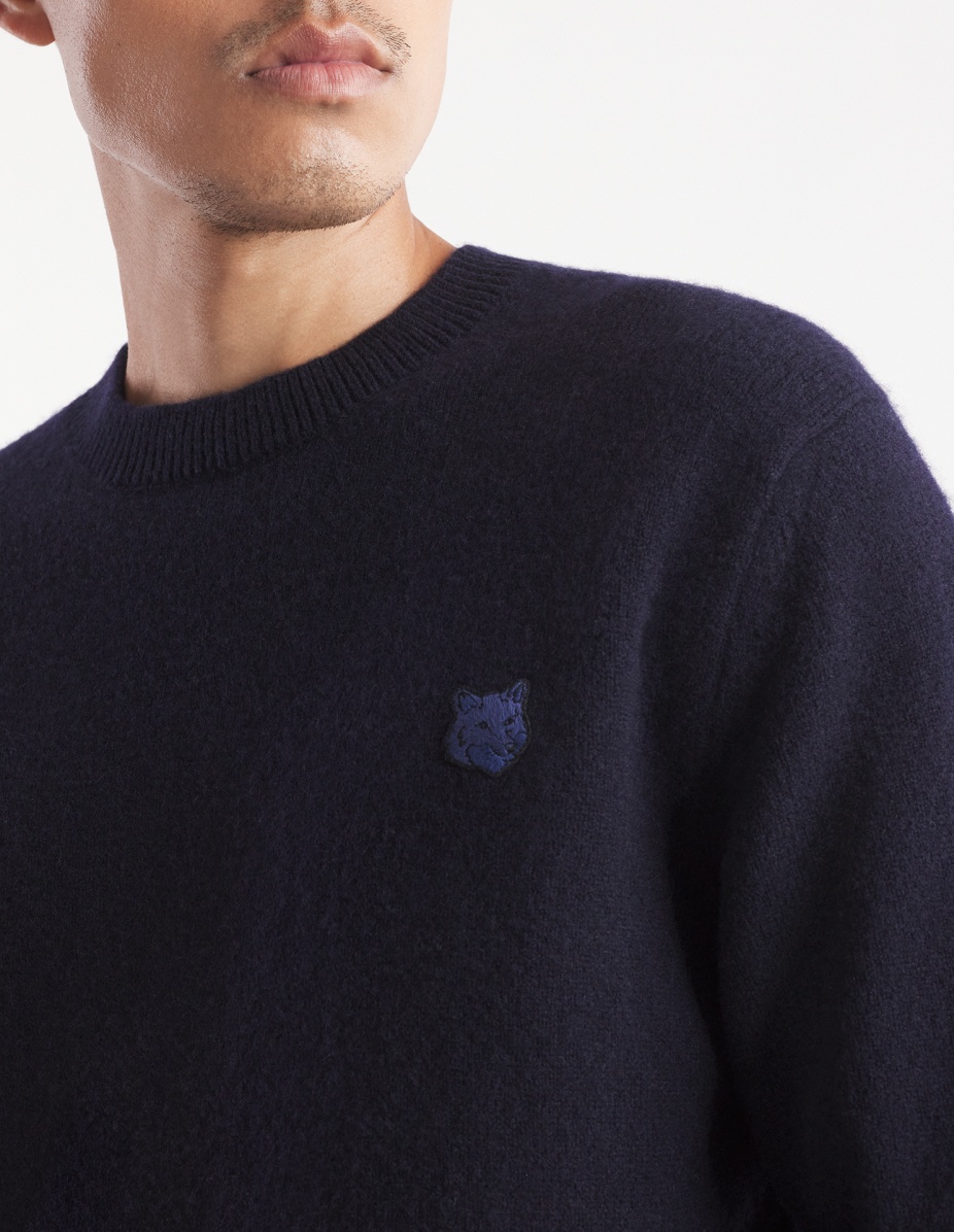 BOLD FOX HEAD PATCH REGULAR JUMPER IN LAMBSWOOL - 4