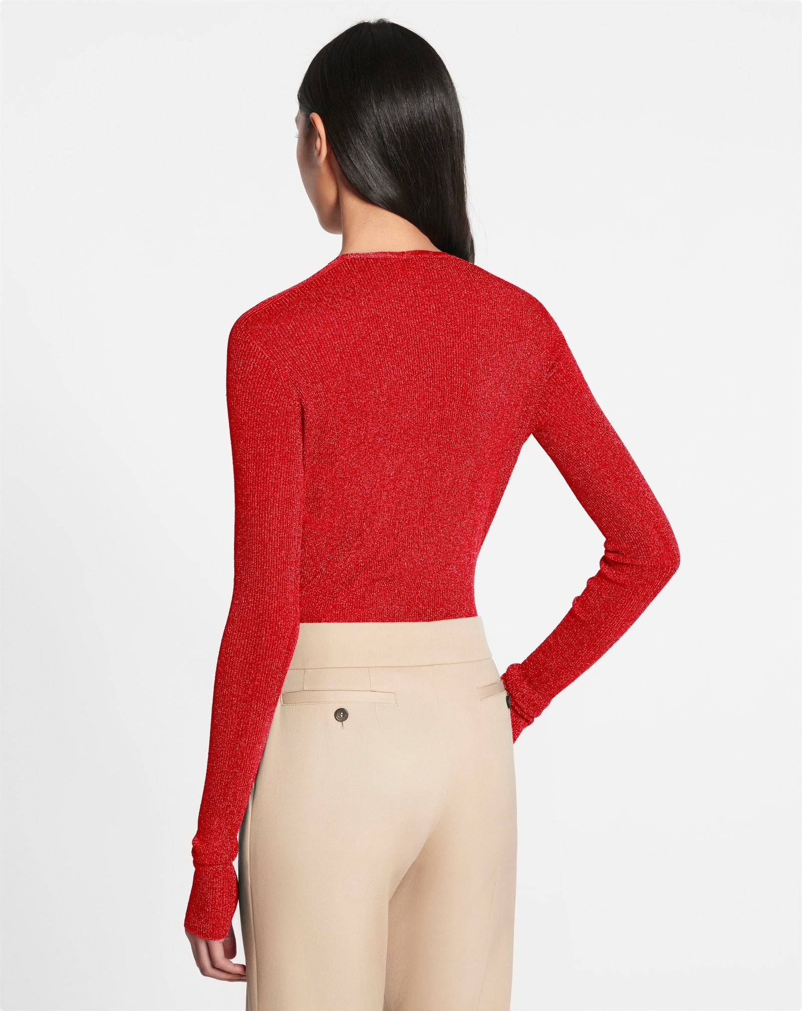 LUREX V-NECK CARDIGAN - 4