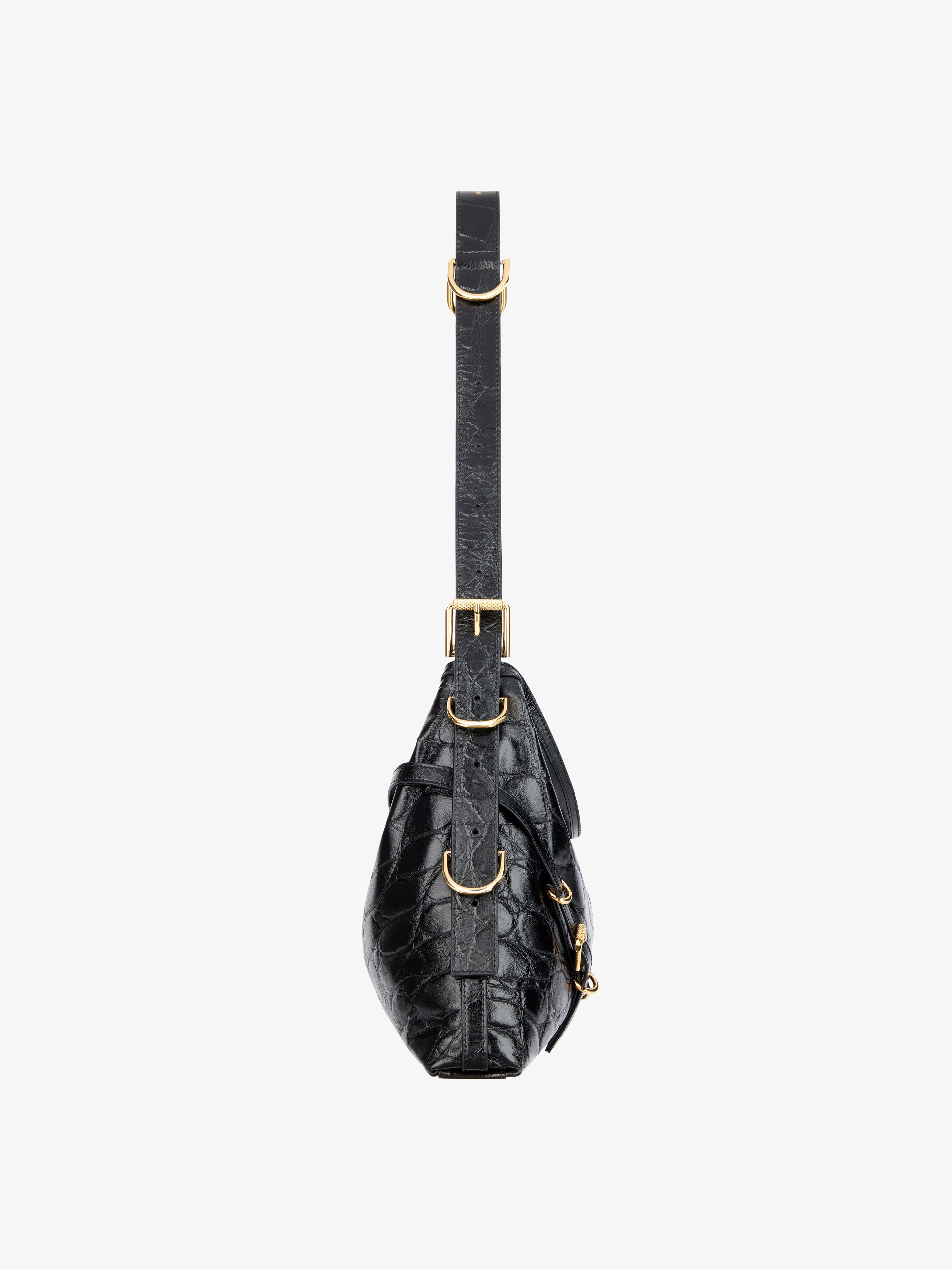 MEDIUM VOYOU BAG IN CROCODILE EFFECT LEATHER - 3