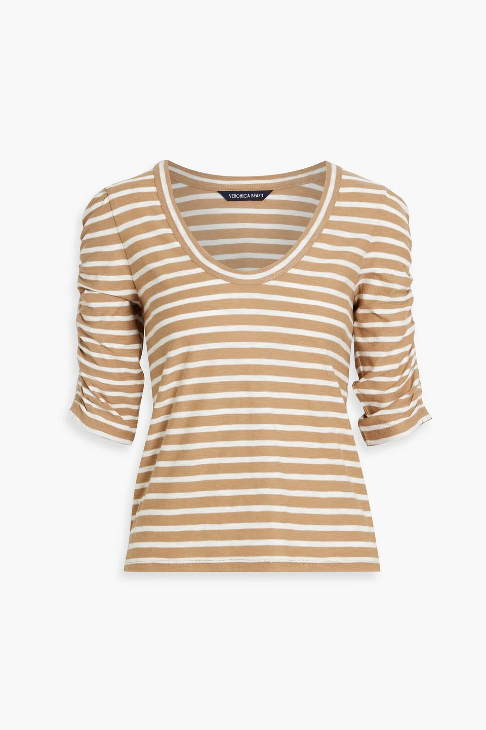 Netto striped slub Pima cotton-jersey top - 1