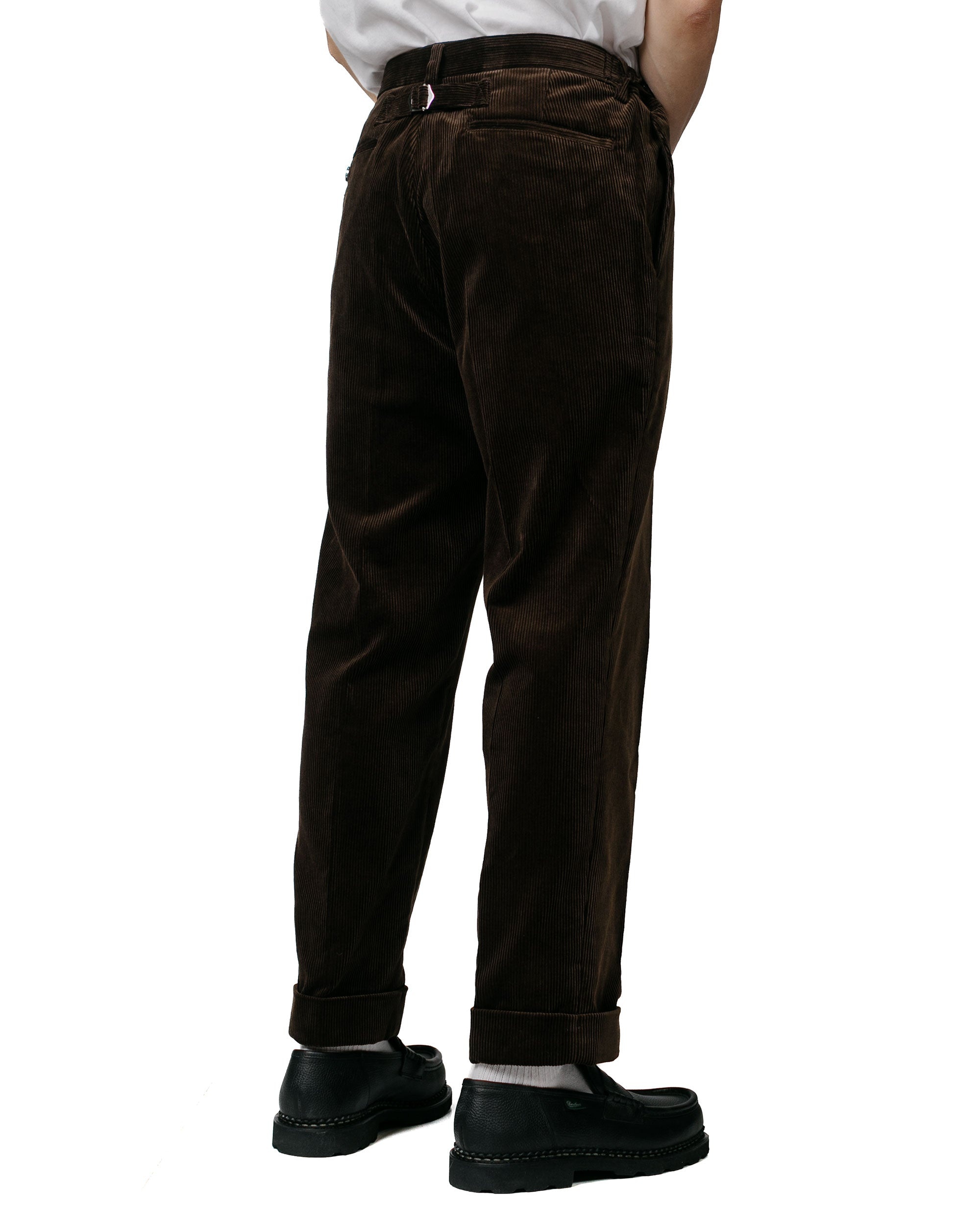 Ivy Trousers Ankle-Cut Corduroy Dark Brown - 3
