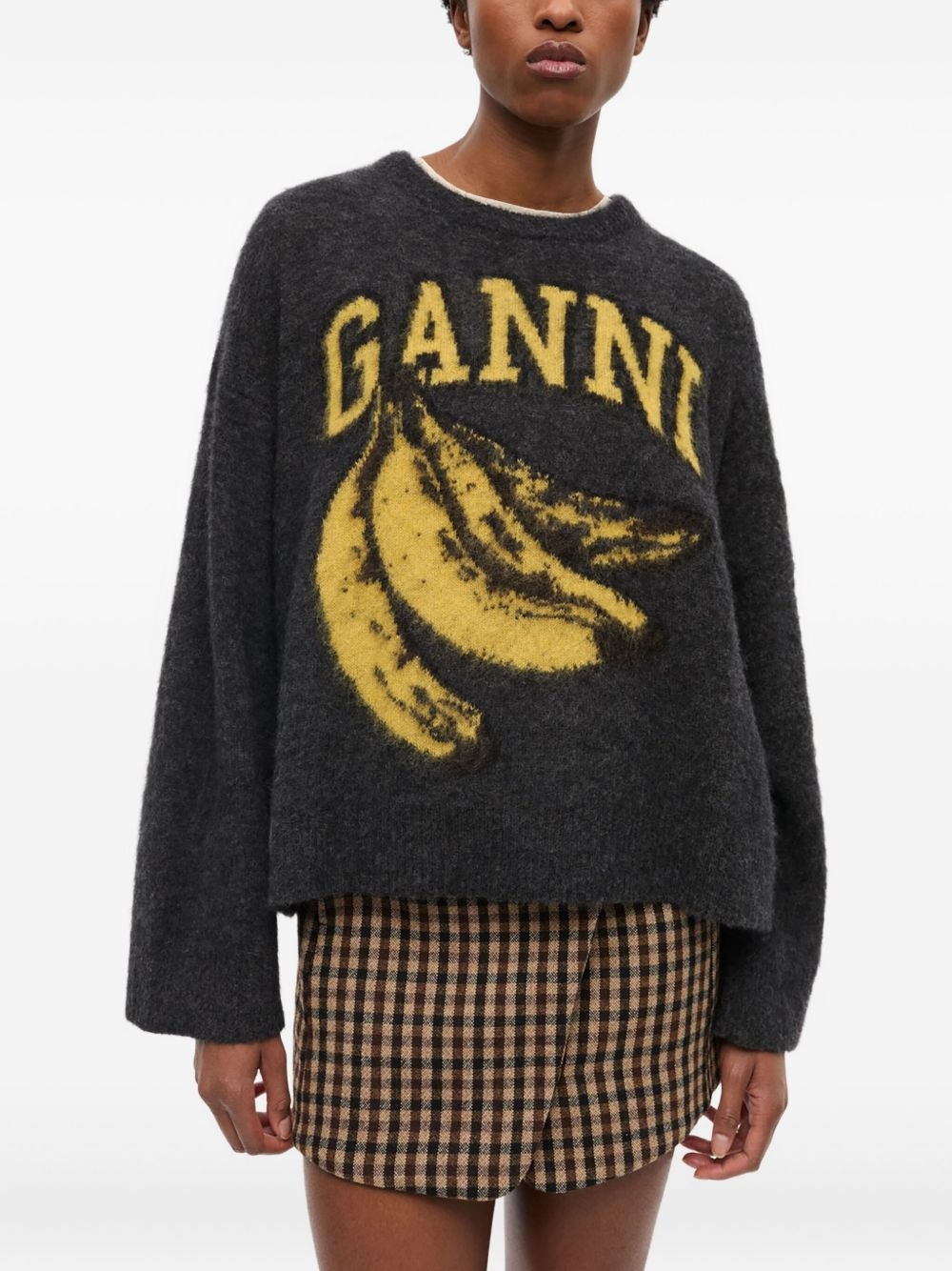 intarsia-logo jumper - 3