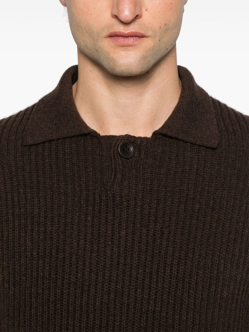 fisherman's-knit polo shirt 4