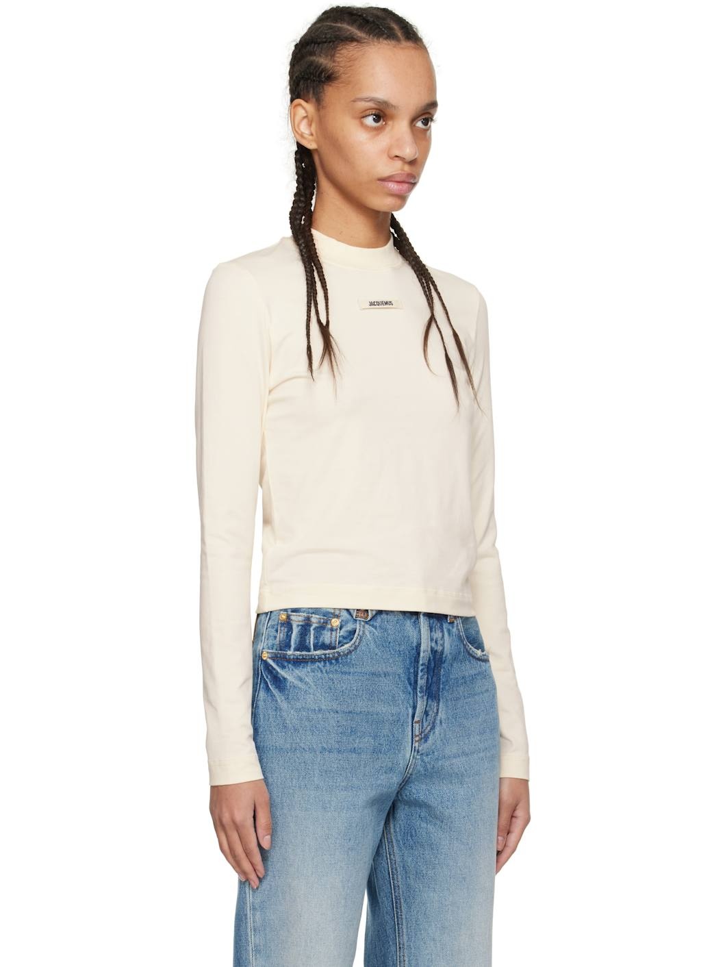 Off-White 'The Gros Grain long-sleeve' T-shirt - 2