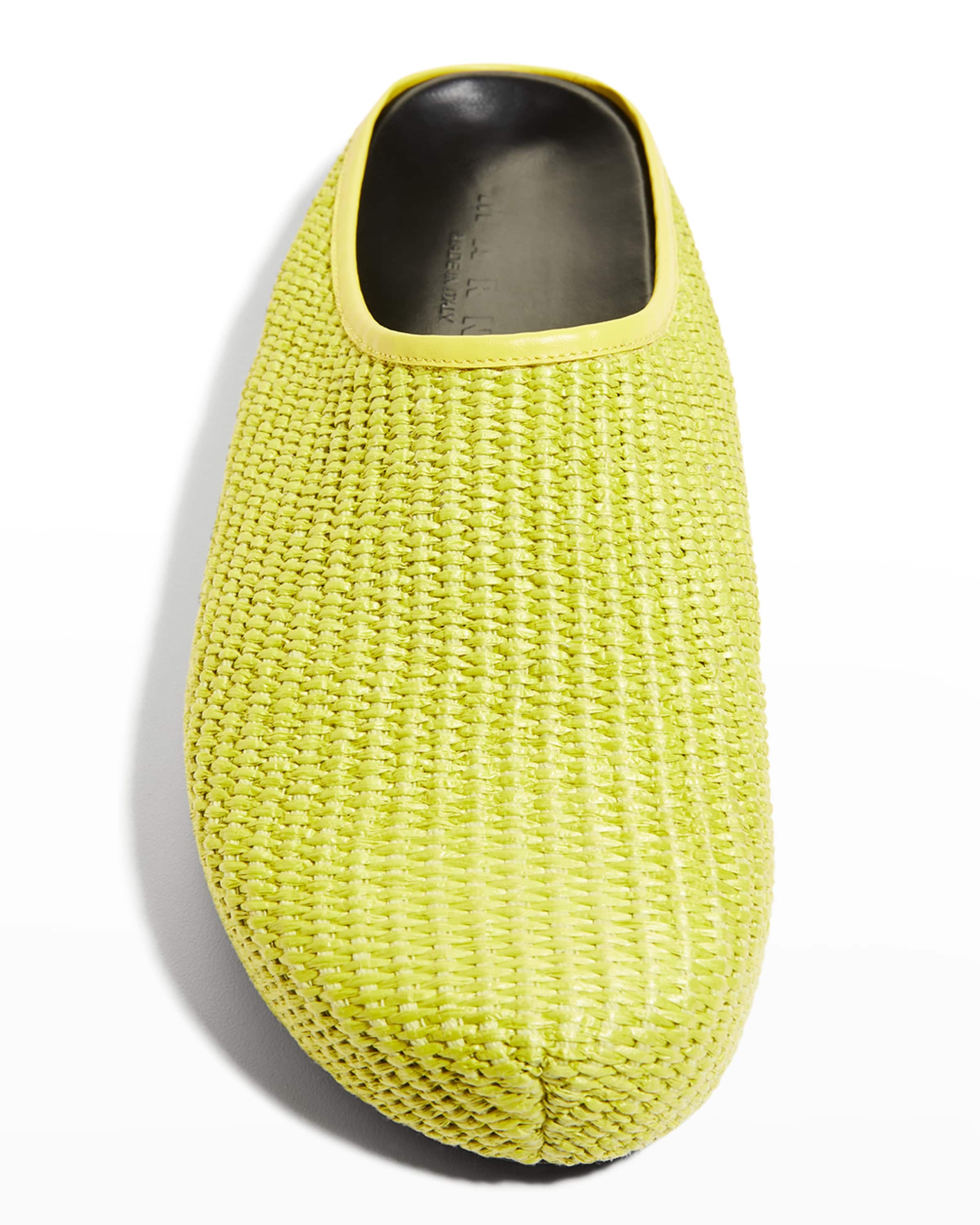 Men's Sabot Raffia Mule Slides - 5