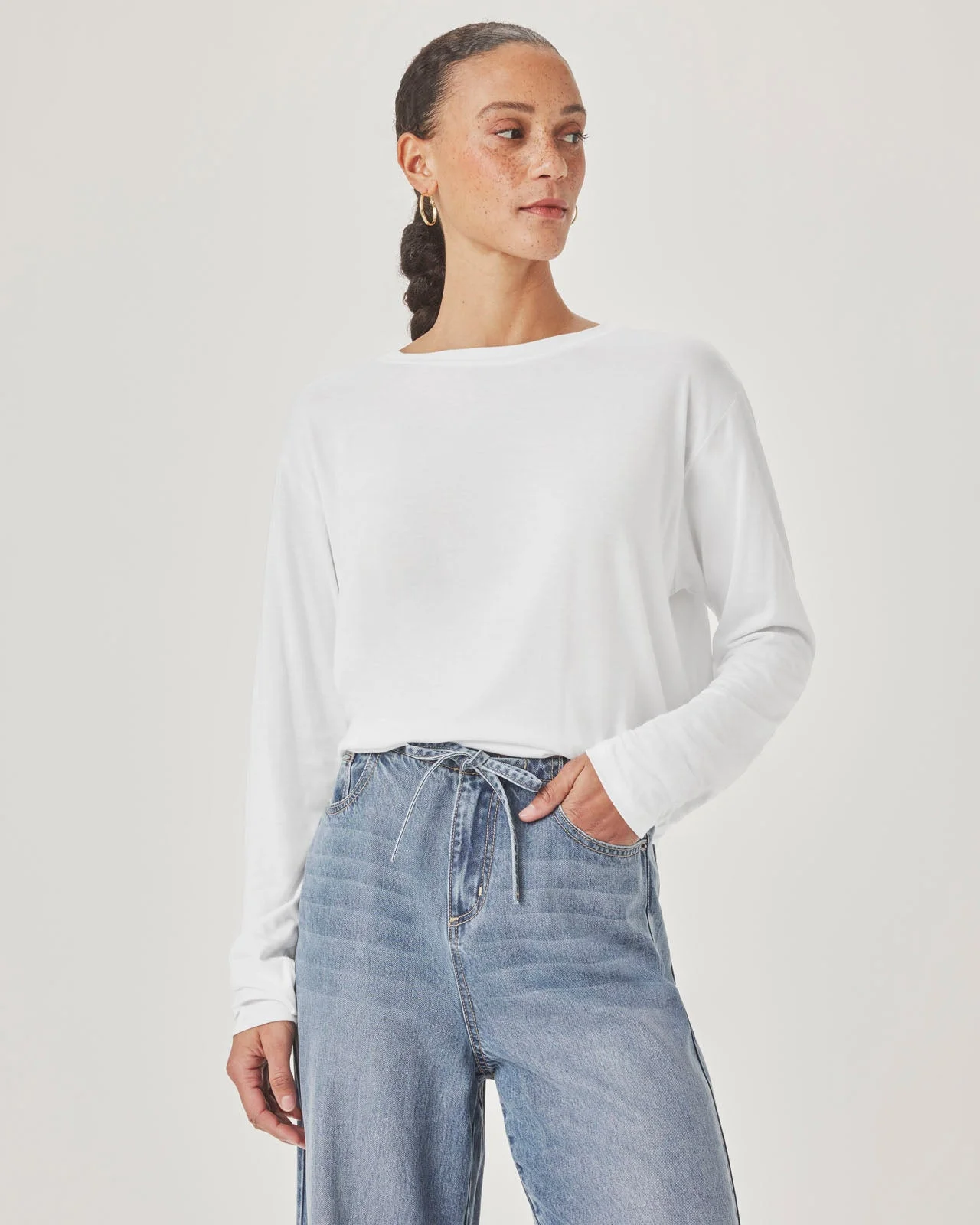 The Lila Climate Beneficial™ Verified Cotton Long Sleeve Tee - 1