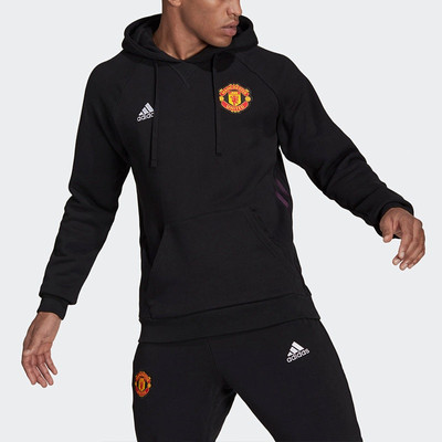 adidas adidas Manchester United Embroidered team logo Soccer/Football Sports Black GR3909 outlook