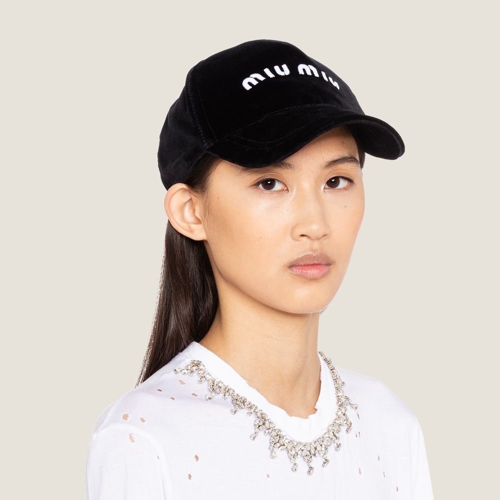 Velvet baseball cap - 2